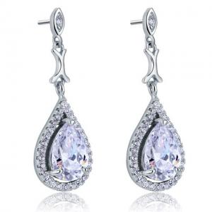 Cercei Borealy Argint 925 Simulated Diamond Delicate Bride [1]