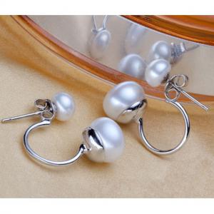 Cercei Double Perle Naturale Silver 925 [6]