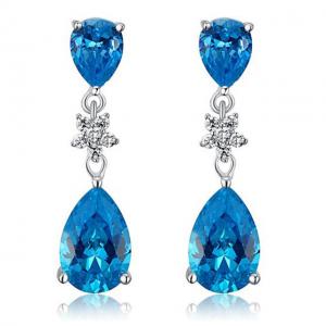 Cercei Topaz Flower Drop [0]