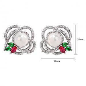 Cercei Borealy Perla Rose Flower [3]