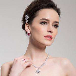 Cercei Borealy Ruby Pear Diamond Grammy Marquise [1]