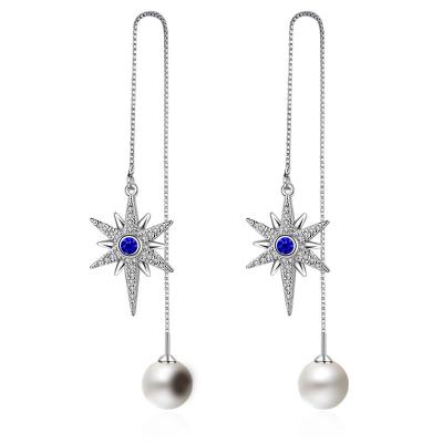 Cercel Ear Long Blue Stars by Borealy [0]