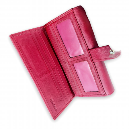 Cadou Femei Portofel Dublu Red - piele naturala [3]