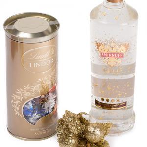 Smirnoff Vodka foite aur 23 kt Limited Collection + Decoratiune de Craciun din Ceramica [3]