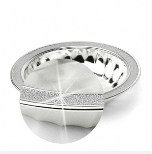 Bol Melody placat cu argint și margine glitter by Chinelli, made in Italy [1]