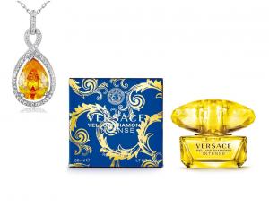 Versace Yellow Diamonds  & Colier Borealy Argint 925 Yellow Sapphire Fancy [1]