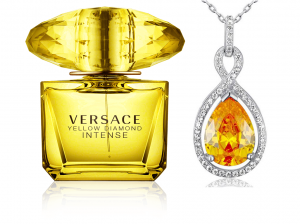 Versace Yellow Diamonds  & Colier Borealy Argint 925 Yellow Sapphire Fancy [0]