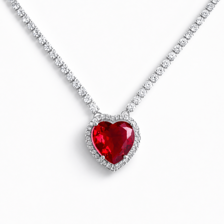 Colier Borealy Ruby Heart of the Love [1]