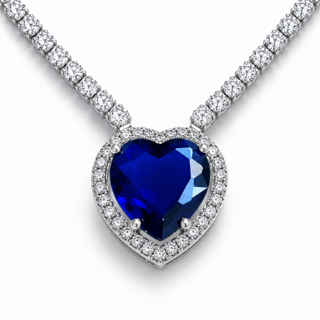 Bijuterii Sotie - Colier Borealy Sapphire Titanic Heart of the Ocean