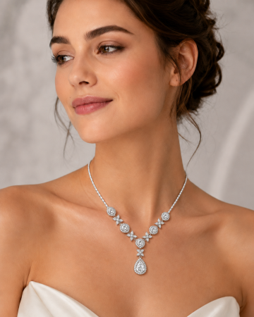 Colier Elegant NUNTA cu Cristale [1]