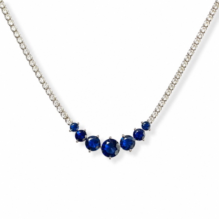 Colier Éternel Colier cu Cristale Strălucitoare & Cercei Studs Cadou [3]