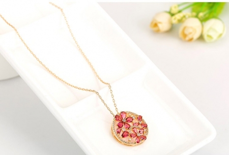 Colier Luxury Flowers Red Ruby [4]