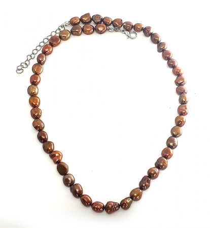 Set Colier si Bratara din Perle Naturale Bronze [0]