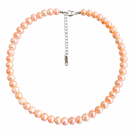 Colier Perle Naturale de Cultura Peach Gold - Cadou Elegant Femei [1]