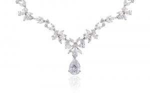 Colier si Cercei Borealy Marquise Flowers Pear Drop [4]