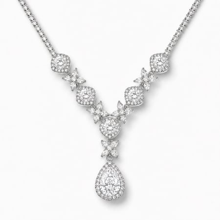 Cercei Mireasa - Colier Elegant NUNTA cu Cristale
