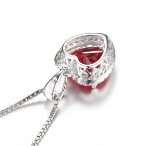Colier Borealy Argint 925 Red Rubin 3 carate Love [3]