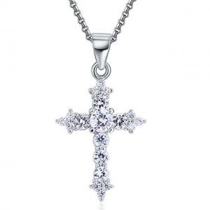 Colier Cross Diamonds Argint 925 [0]