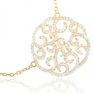 Colier Borealy Argint 925 Dantelle Duchesse Gold [2]