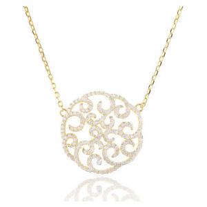 Colier Borealy Argint 925 Dantelle Duchesse Gold [0]