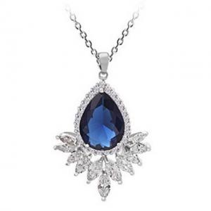 Colier Grammy Safir Pear Diamond Marquise [0]