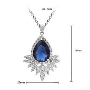 Colier Grammy Safir Pear Diamond Marquise [1]