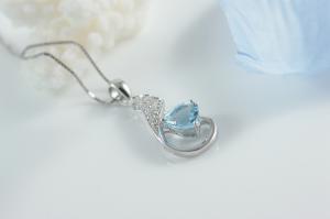Colier Lovely Topaz Natural 1 carat Argint 925 Borealy [2]