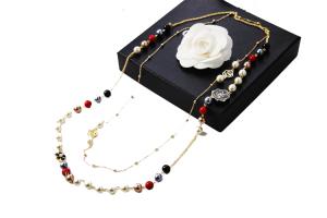 Colier Perle Coco Camelia Vintage Fashion Long [0]