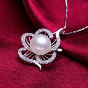 Colier Borealy Argint 925 Perle Flower [2]