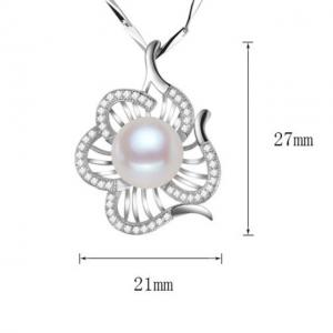 Colier Borealy Argint 925 Perle Flower [3]