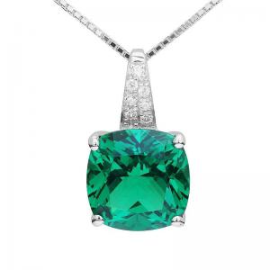 Colier Borealy Argint 925 Smarald 3,5 carate Princess Russian Luxury [0]