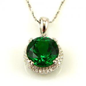 Colier Round Luxury Smarald 5,5 carate Argint Borealy [0]