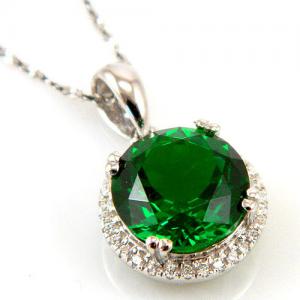 Colier Round Luxury Smarald 5,5 carate Argint Borealy [2]