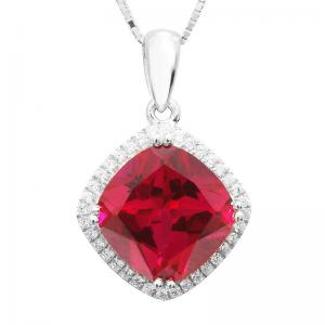 Colier Borealy Argint 925 Rubin Square [0]