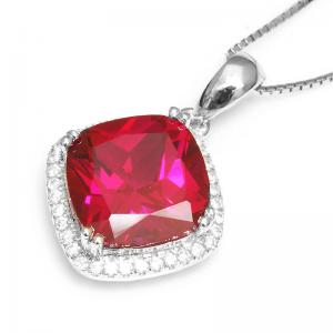 Colier Borealy Argint 925 Rubin Square [1]