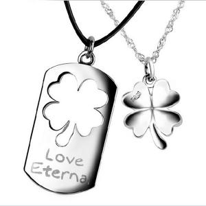 Coliere Love Eternal Clover Charms For Lovers Argint 925 Borealy [0]