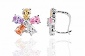 Cercei Borealy Sapphire Colours Fleur [4]