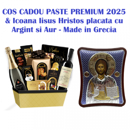 Cos Cadou Paste Premium 2025 & Icoana Iisus Hristos [0]