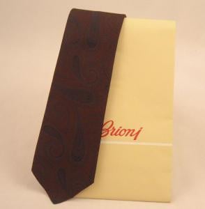 Cravata Brioni silk Paisley 100% Colectia vara 2010 -Made in Italy [1]