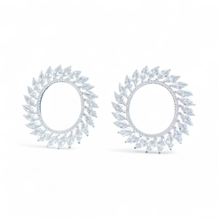 Bijuterii - Crystal Hoop Cercei Secrets D'Orient