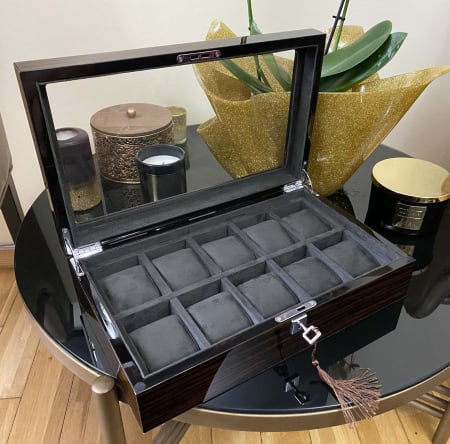 Cutie 10 ceasuri Luxury Brown Wood [5]