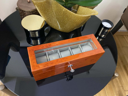 Cutie 6 Ceasuri si Butoni Luxury Wood - disponibila doar pe culoarea neagra [3]