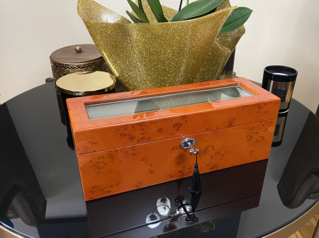 Cutie 6 Ceasuri si Butoni Luxury Wood - disponibila doar pe culoarea neagra [2]