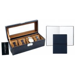Set Cutie 4 Ceasuri Brown Leather by Friedrich si Note Pad Blue Hugo Boss [0]
