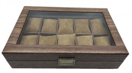 Cutie 10 ceasuri Premium Brown Leather [1]