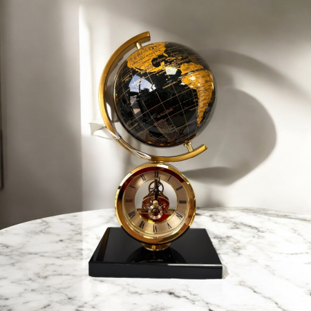 Ceas World Black - Gold Marble Luxury [2]