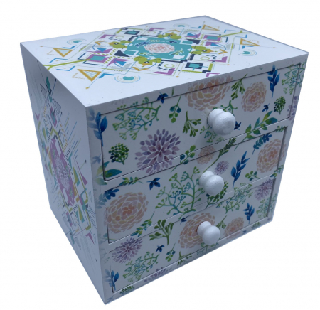 Cutie Bijuterii din Lemn cu 3 Sertare [1]