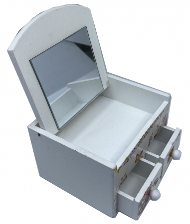 Cutie Bijuterii din Lemn cu 3 Compartimente - Turnul Eiffel [2]