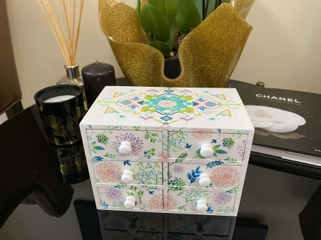 Cutie Bijuterii din Lemn cu 6 Sertare [3]