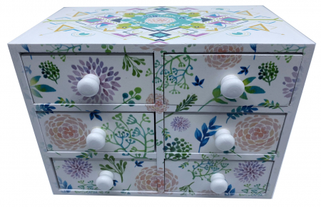 Cutie Bijuterii din Lemn cu 6 Sertare [0]